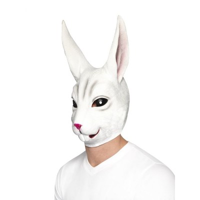 Rabbit Full Head Latex Mask Pk 1