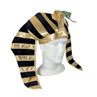 Black & Gold Ancient Egyptian Pharaoh Hat