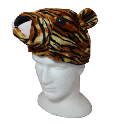 Child Plush Tiger Hat (Pk 1)