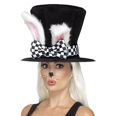 White Rabbit March Hare Tea Party Top Hat