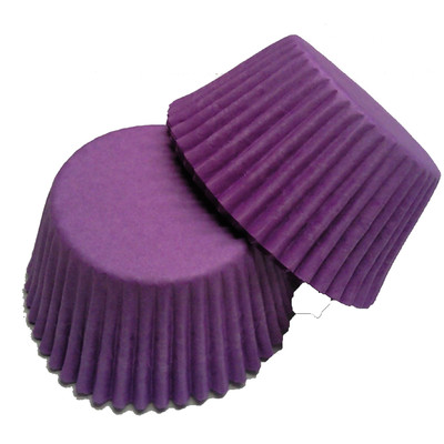 Large Purple Paper Cupcake Cases Pk 20