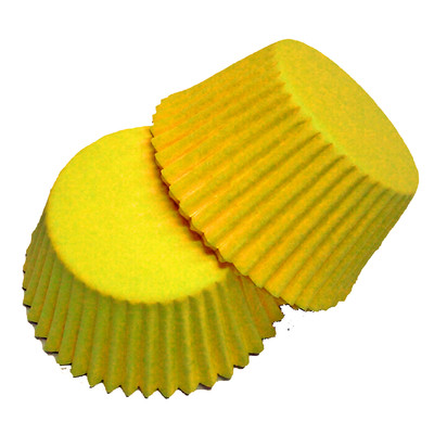 Large Yellow Paper Cupcake Cases Pk 20