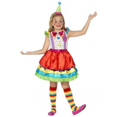 Child Clown Girl Costume (Large, 10-12 Years)
