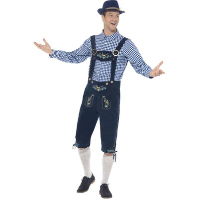 Adult Mens Traditonal Deluxe Bavarian Costume (Large)