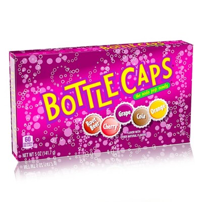 Bottle Caps Lollies Candy Theatre Box 142g