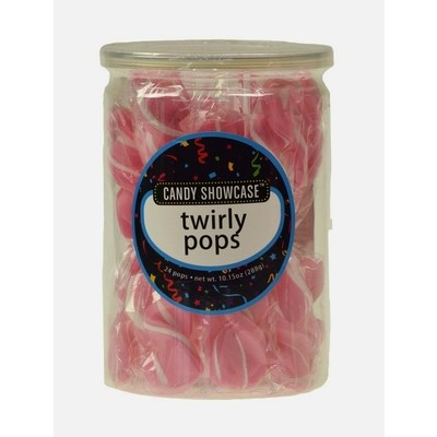 Pink Twirl Pop Lollipops (288gm) Pk 24