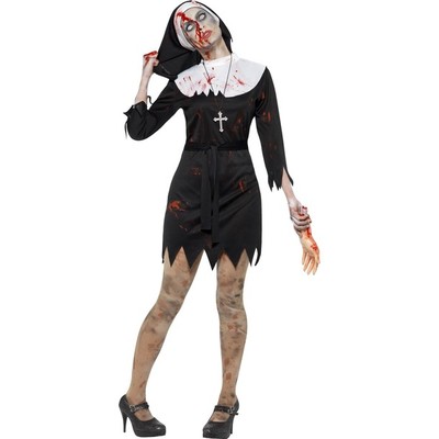 Halloween Zombie Sister Adult Costume (Large 16-18) Pk 1 