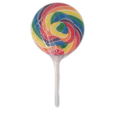 Rainbow Swirl Giant Lollipop (200g) Pk 1