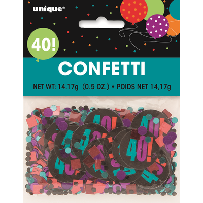 40 Birthday Cheer Confetti (14g) Pk 1