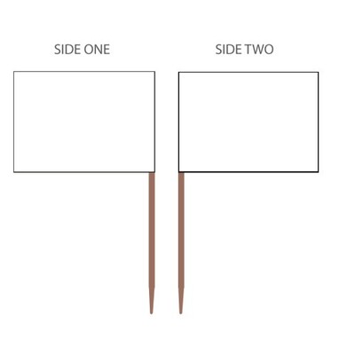 White Customisable Double Sided Food Marker Pk500