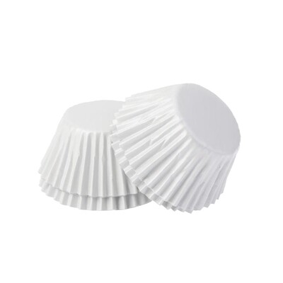 Mini White Foil Cupcake Cases Pk 40 