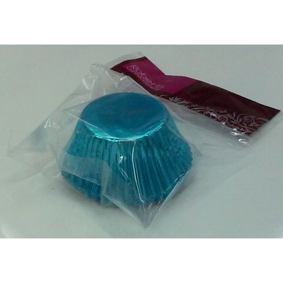Large Blue Foil Cupcake Cases Pk 20