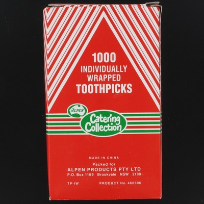 Toothpicks - Individually Wrapped Pk1000 