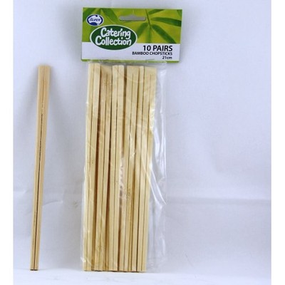 Wooden Bamboo Chopsticks (21cm) Pk 10