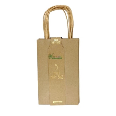 Kraft Brown Paper Party Loot Bags 21x13x8cm (Pk 50)