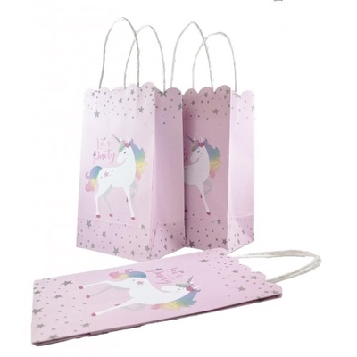 Unicorn Paper Loot Party Bags (5 Pk)