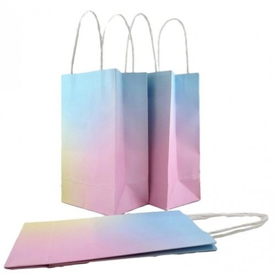 Pastel Rainbow Paper Loot Party Bags (5 Pk)