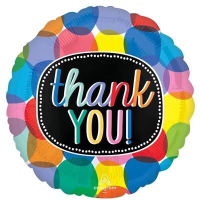 Thank You Bright Bubbly Standard Foil Balloon