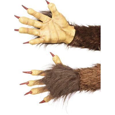 Hairy Beast Krampus Demon Costume Hands Gloves (1 Pair)