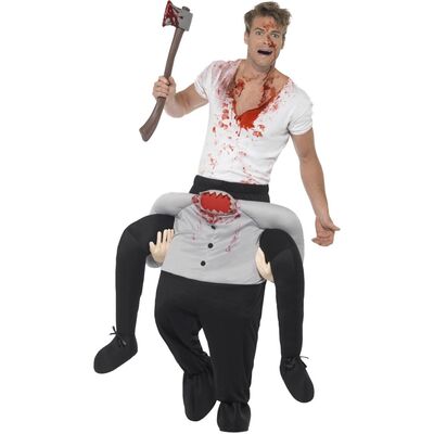 Adult Piggy Back Carry Me Headless Halloween Costume (One Size)