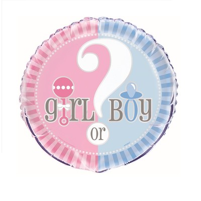 Baby Reveal 18in. Foil Balloon (Baby Shower) Pk 1
