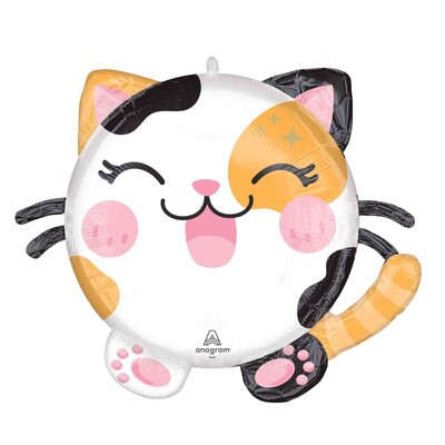 Roly Polies Kawaii Kitty Cat Foil Balloon 48cm
