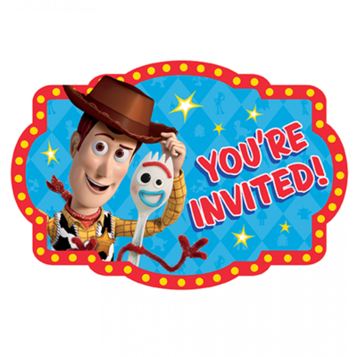 Toy Story 4 Invitations Pk 8