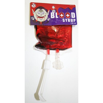 Halloween Candy Blood Syrup Bag (120ml) Pk 1