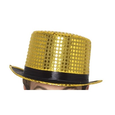 Gold Sequin Top Hat Pk 1