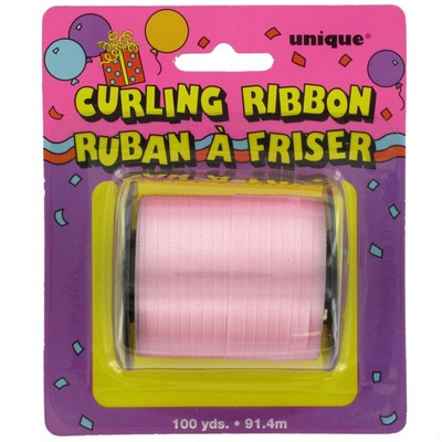 Ribbon Curling 100Yds 5mm Pastel Pink Pk1 
