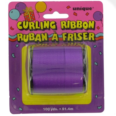 Ribbon Curling 100Yds 5mm Purple Pk1 