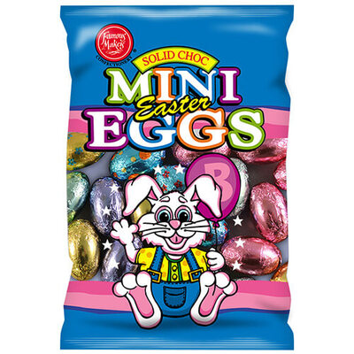 Mini Solid Chocolate Easter Eggs 120gm
