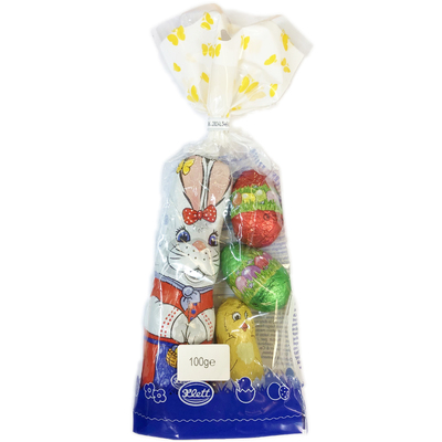 Milk Chocolate Easter Bunny with Eggs 100gm (4 Pieces)