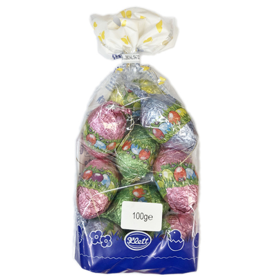 Milk Chocolate Hollow Hanging Easter Eggs 100gm (8 Pieces)