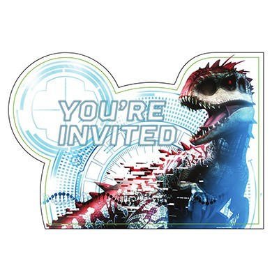 Jurassic World Dinosaur Invitations Pk 8