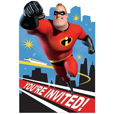 Incredibles 2 Invitations Pk 8