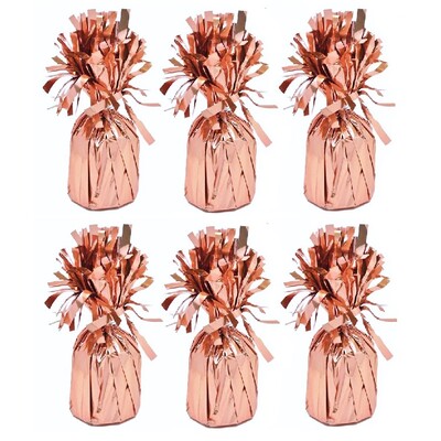 Rose Gold Balloon Jumbo Pudding Weight (Pk 6)