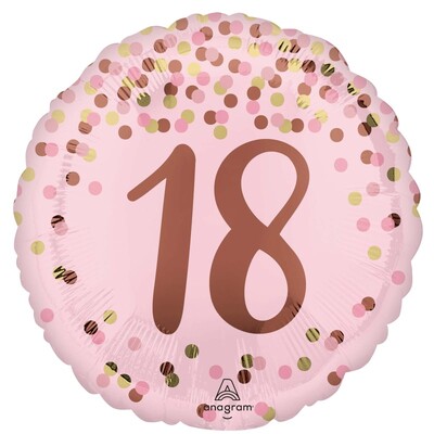 Pretty Pink 18th Birthday Foil Balloon 43cm 