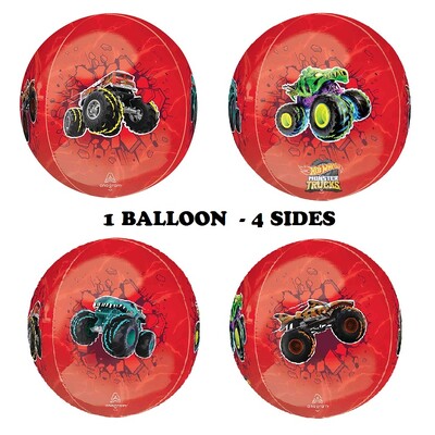 Hot Wheels Monster Truck Orbz Foil Balloon 38cm