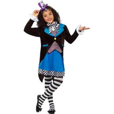 Child Little Miss Hatter Costume (Large, 10-12 Yrs)