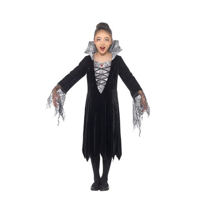 Child Spider Vampire Girl Halloween Costume (Small, 4-6 Years)