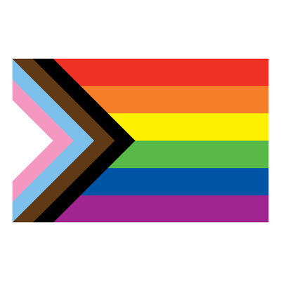 Rainbow Trans Pride Flag with Eyelets 90 x 150cm
