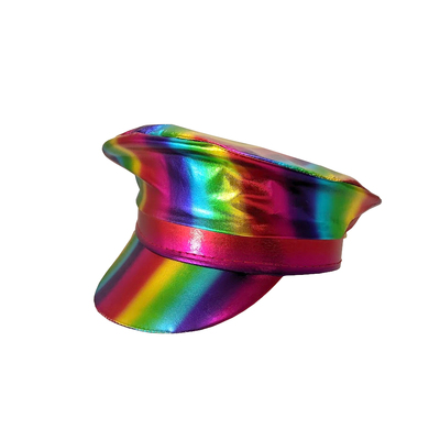 Shiny Rainbow Police Hat