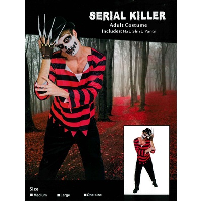 Adult Freddie Killer Man Costume (Large)