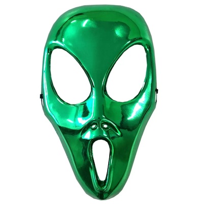 Green Alien Halloween Face Mask