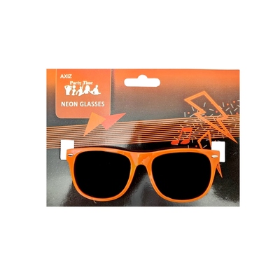 Neon Orange Party Sun Glasses