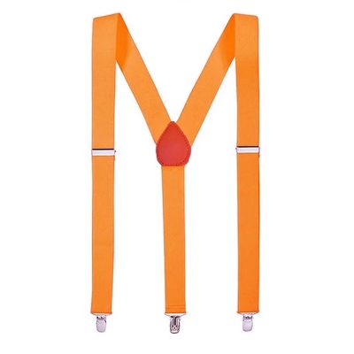 Adult Neon Orange Harmony Suspenders Braces