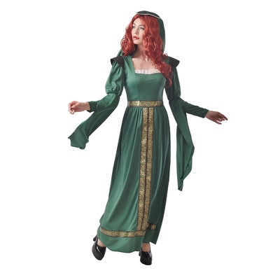 Adult Green Medieval Princess Costume (Medium)