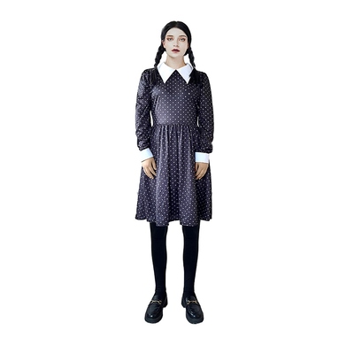 Adult Wednesday Gothic Girl Dress Costume (Large)