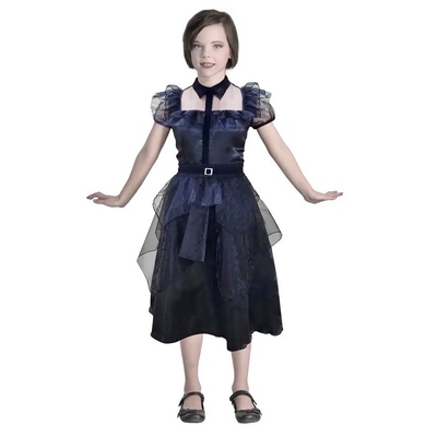 Child Raven Prom Dress Halloween Costume (Large, 130-140cm)